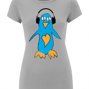 Flappy Penguin Women's Slim-Fit Jersey T-Shirt