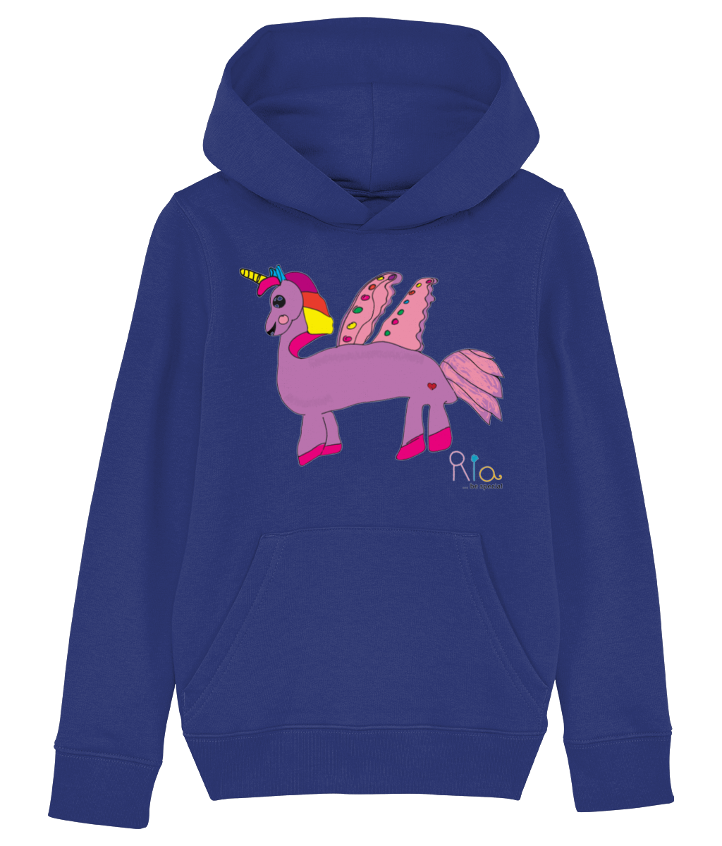 Ria Unicorn purple Mini Cruiser - Iconic Kids Hoodie