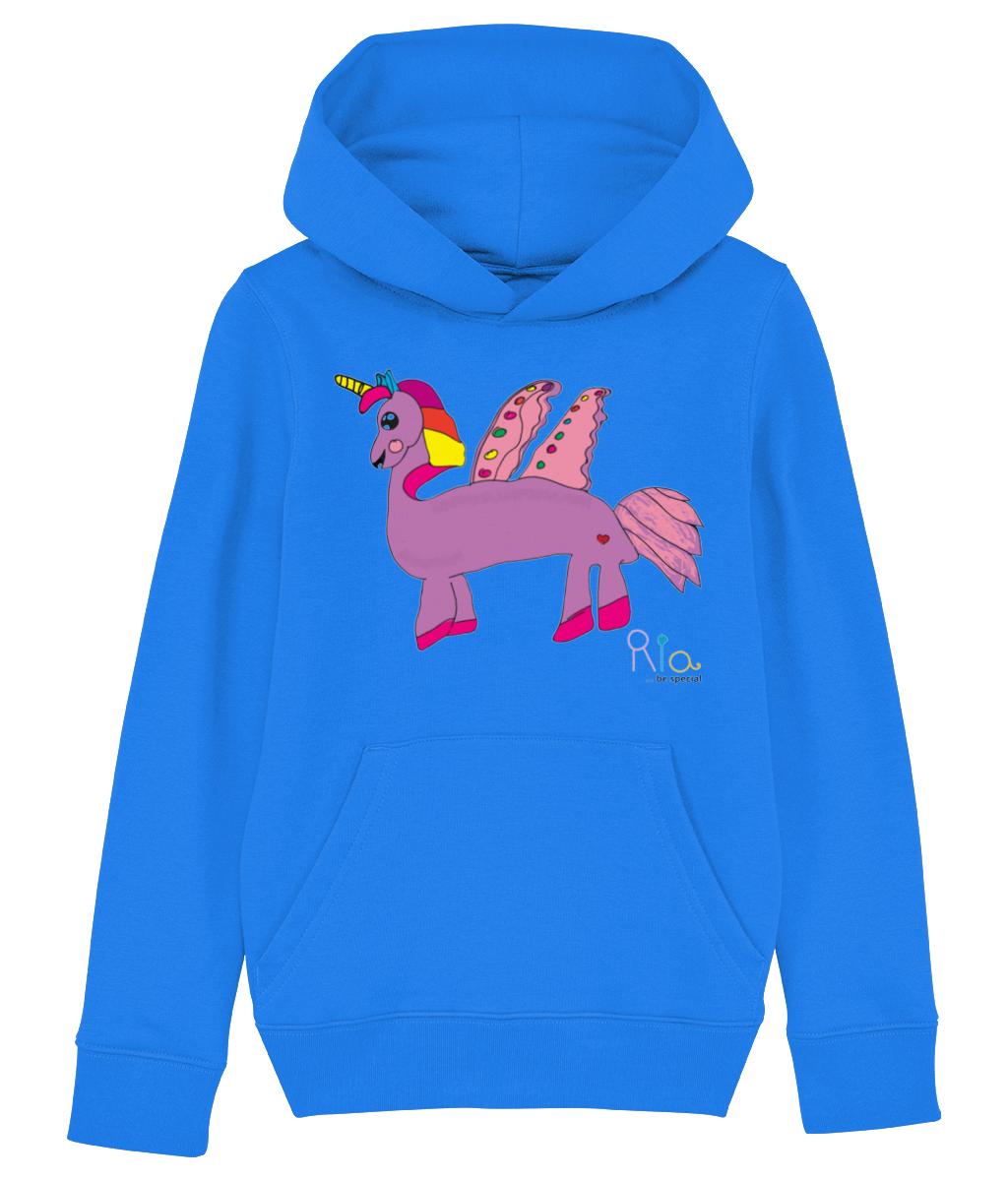 Ria Unicorn purple Mini Cruiser - Iconic Kids Hoodie