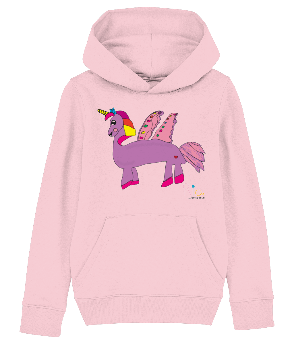 Ria Unicorn purple Mini Cruiser - Iconic Kids Hoodie