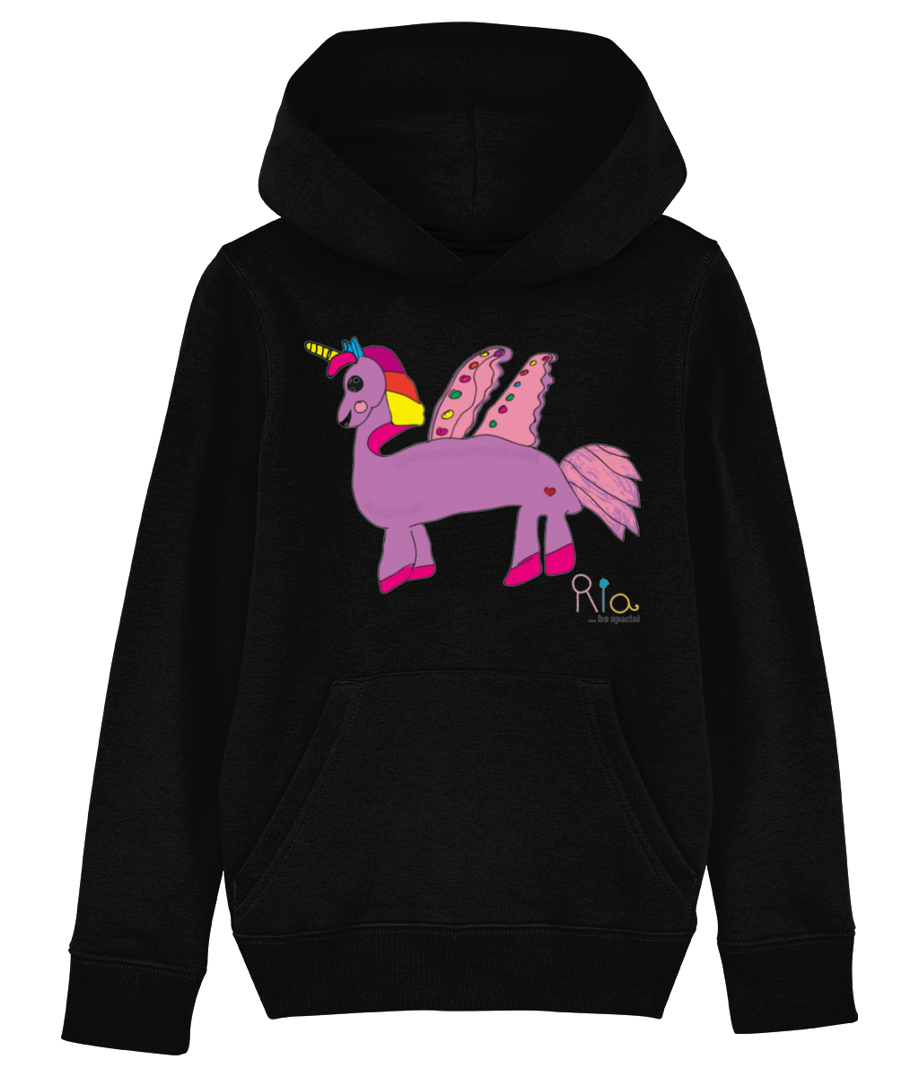 Ria Unicorn purple Mini Cruiser - Iconic Kids Hoodie