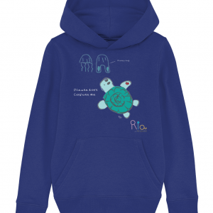 Stanley/Stella Mini Cruiser - Iconic Kids Hoodie Swimmer the turtle