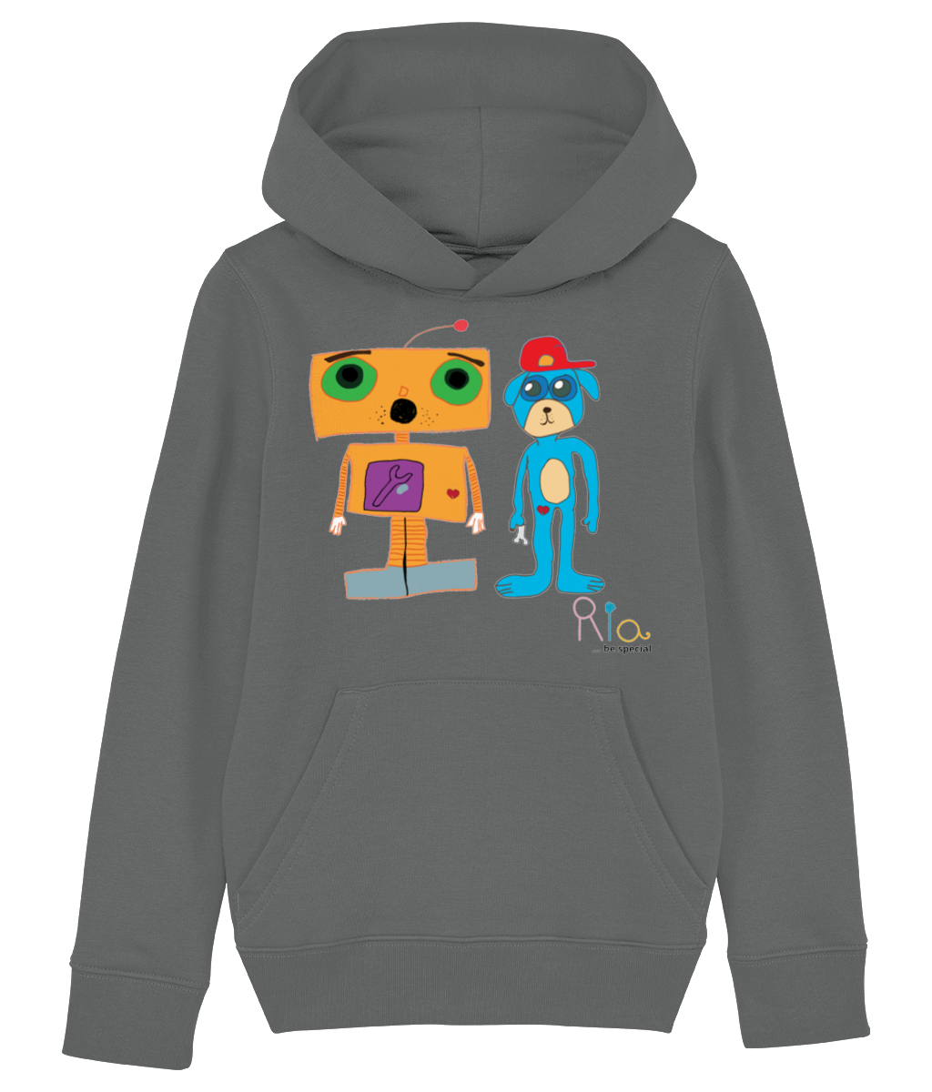 Robot and dog Mini Cruiser - Iconic Kids Hoodie