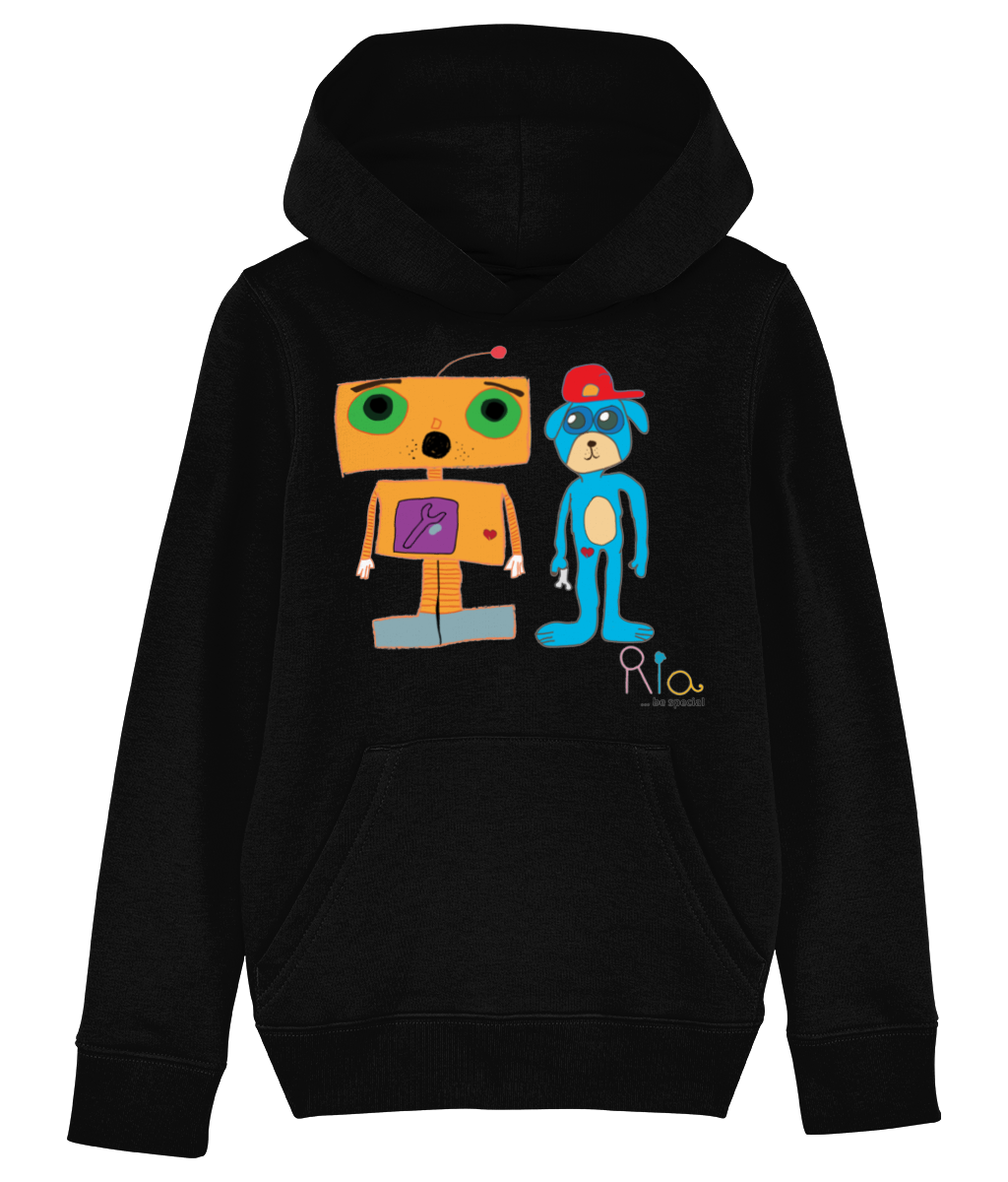 Robot and dog Mini Cruiser - Iconic Kids Hoodie